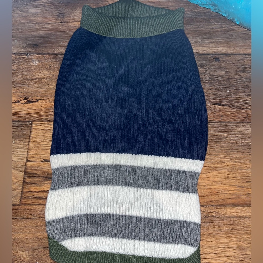 Striped Knit Dog Sweater